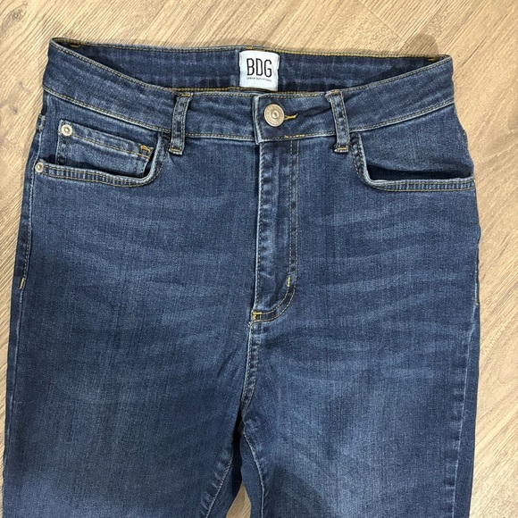 BDG Urban Outfitters Women’s 28x25 High-Rise SLIM Straight Leg Jeans Dark - Picture 12 of 13